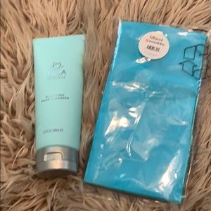 Tula face cleanser and 2 headbands